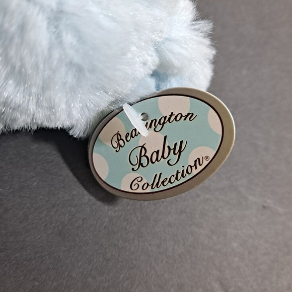 Bearington Baby Collection Blue Baby Rattle Bear Stuffed Toy NWT - Picture 5 of 7